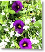 The Three Purples Metal Print