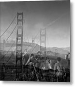 The Tourists - Golden Gate Metal Print