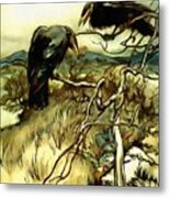 The Two Crows Metal Print