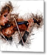 The Violinist Metal Print