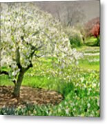 The White Canopy Metal Print