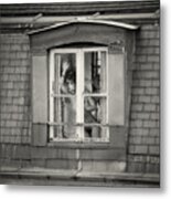 The Woman At The Window 2 Metal Print