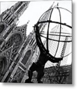The World On His Shoulders Metal Print
