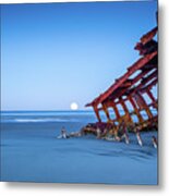 The Wreck Of The Peter Iredale Metal Print