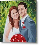 Their Wedding Day Metal Print