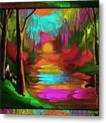 Thinking In Color Metal Print