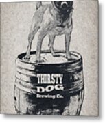 Thirsty Dog Brewing Co. Keg Metal Print