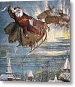 Thomas Nast: Santa Claus Metal Print