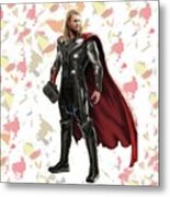 Thor Splash Super Hero Series Metal Print