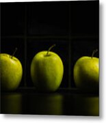 Three Apples Metal Print