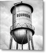Three Bourbon Whiskey Towers Panorama - Monochrome Metal Print