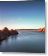 Three Cliffs Bay And The Great Tor Metal Print