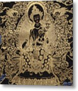Tibetan Thangka  - Maitreya Buddha Metal Print