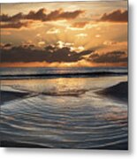 Tidal Waves At Dawn Metal Print