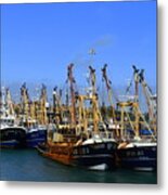 Tied Up At Kilmore Quay - Wexford Metal Print