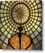 Tiffany Ceiling In The Chicago Cultural Center Metal Print