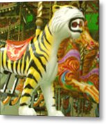 Tiger Carousel Metal Print