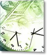 Time Is Money Metal Print