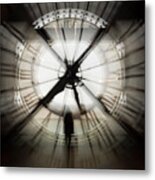 Time Waits For None Metal Print
