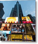 Times Square In New York City - 1540 Broadway - Disney Store - Forever 21 Metal Print