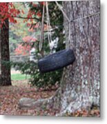 Tire Swing Metal Print