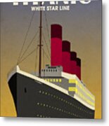 Titanic Ocean Liner Metal Print
