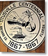 Titusville Centennial Sign 1967 Metal Print