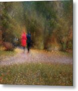 Together In Autumn Metal Print