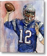 Tom Brady Metal Print