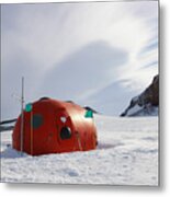 Tomato Hut, Antarctica Metal Print