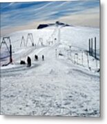 Top Of The Alps Ski Trail Metal Print