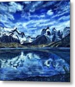 Torres Del Paine Painting Metal Print