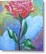 Touched By A Rose Metal Print