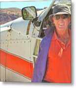 Tow Pilot Lee Edling Air Sailing Nevada Metal Print