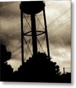 Tower With Intersecting Lines Ii Metal Print