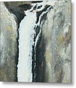 Towering Falls Metal Print