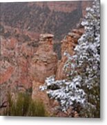 Towers In The Snow Metal Print