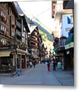 Town Of Zermatt Metal Print