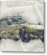 Toyota 2000gt 1 - Sports Car - Grand Tourer - 1967 - Automotive Art - Car Posters Metal Print