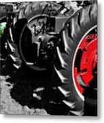 Tractor Wheels Metal Print