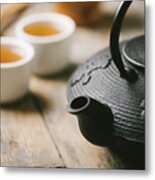 Traditional Asian Tea Metal Print