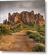 Trail To Superstitions 2 Metal Print