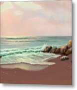 Tranquility Of The Sea Metal Print