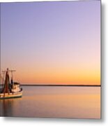 Shrimp Trawler At Dusk 2am-109249 Metal Print