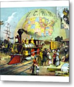 Transcontinental Railroad Metal Print