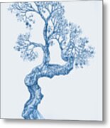 Tree 14 Blue 1 Metal Print