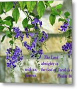 Tree Branches With Purple Flowers Ps.46 V 7 Metal Print