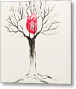 Tree Of Hearts Metal Print