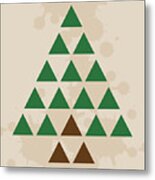 Triangle Tree Metal Print