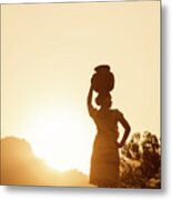 Tribal Life In India Metal Print